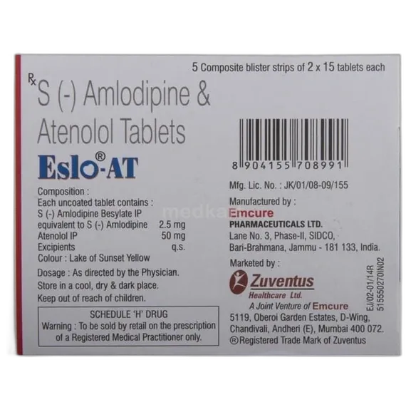 eslo at 2.5mg tablet 15's